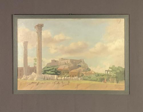 Oil on board the acropolis James Eddie (1 of 6)