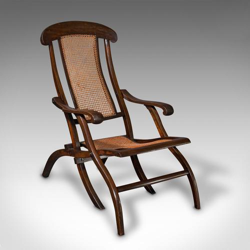 Antique Steamer Deck Chair, English, Beech, Bergere, Armchair, Edwardian c.1910 (1 of 10)