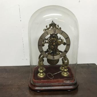 Skeleton Clock with Glass Dome (1 of 10) Skeleton Clock with Glass Dome (1 of 10)