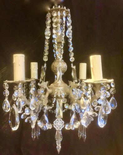 Four Light French Antique Chandelier (1 of 5) Four Light French Antique Chandelier (1 of 5)