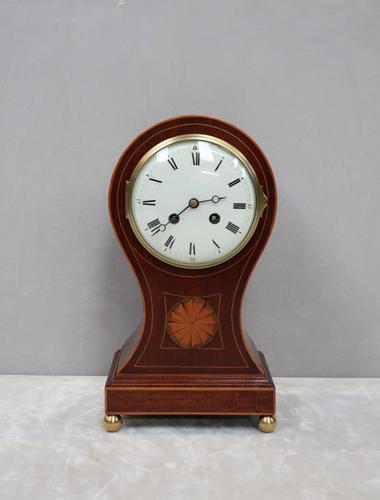 French Belle Epoque Mahogany Mantel Clock by Samuel Marti (1 of 8)