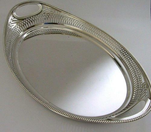 Superb Dutch Solid Silver Salver Drinks Bar Tray 1915 Antique (1 of 10) Superb Dutch Solid Silver Salver Drinks Bar Tray 1915 Antique (1 of 10)