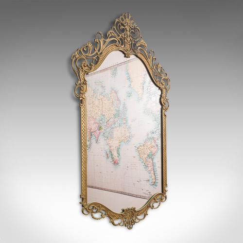 Large Antique Wall Mirror, Italian, Gilt Metal, Hall, Bedroom, Rococo, Victorian (1 of 12)