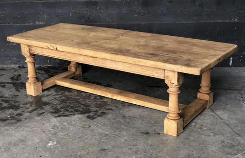 Antique Bleached Oak Coffee Table (1 of 9)