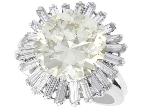 8.24ct Diamond & Platinum Ring by Boucheron - Vintage c.1950 (1 of 13) 8.24ct Diamond & Platinum Ring by Boucheron - Vintage c.1950 (1 of 13)