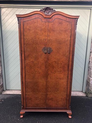 Antique Burr Walnut Single Wardrobe (1 of 11) Antique Burr Walnut Single Wardrobe (1 of 11)