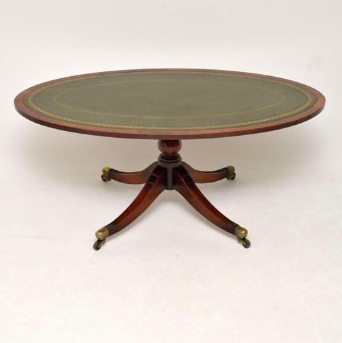 Antique Mahogany Leather Top Coffee Table (1 of 5) Antique Mahogany Leather Top Coffee Table (1 of 5)