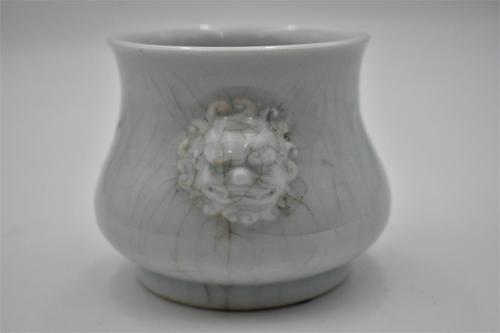 Chinese Porcelain Censer - Ying Ching Glaze (1 of 7)