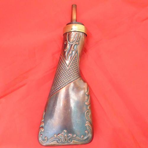 Vintage Rifle Stock Shaped Powder Flask (1 of 4) Vintage Rifle Stock Shaped Powder Flask (1 of 4)
