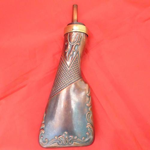 Vintage Rifle Stock Shaped Powder Flask (1 of 4)