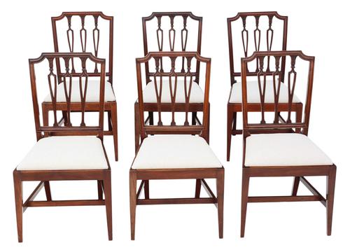 Set of 6 19th Century Mahogany Dining Chairs (1 of 7) Set of 6 19th Century Mahogany Dining Chairs (1 of 7)