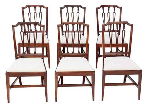 Set of 6 19th Century Mahogany Dining Chairs (1 of 7)