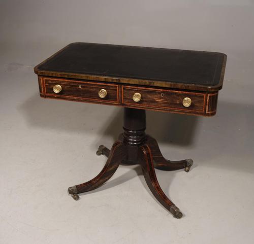 Elegant 4 Drawer Regency Period Library Table (1 of 6) Elegant 4 Drawer Regency Period Library Table (1 of 6)