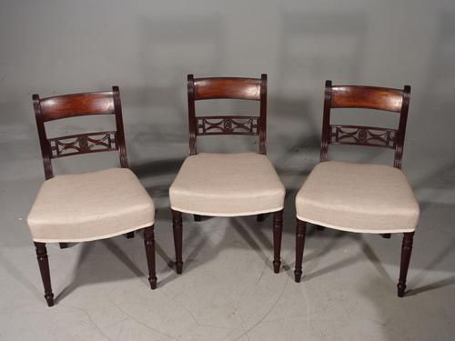 Attractive Set of 3 Regency Period Mahogany Framed Chairs (1 of 8) Attractive Set of 3 Regency Period Mahogany Framed Chairs (1 of 8)