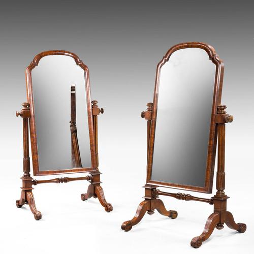 Pair of Mid 19th Century Children's Cheval Mirrors (1 of 5) Pair of Mid 19th Century Children's Cheval Mirrors (1 of 5)