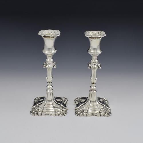 Pair of Edwardian Art Nouveau Silver Candlesticks Walker & Hall 1902 (1 of 6) Pair of Edwardian Art Nouveau Silver Candlesticks Walker & Hall 1902 (1 of 6)