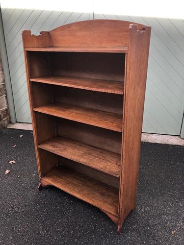 Antique Oak Open Bookcase (1 of 7)