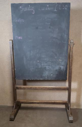 Vintage Oak Freestanding Blackboard / Chalkboard (1 of 7)