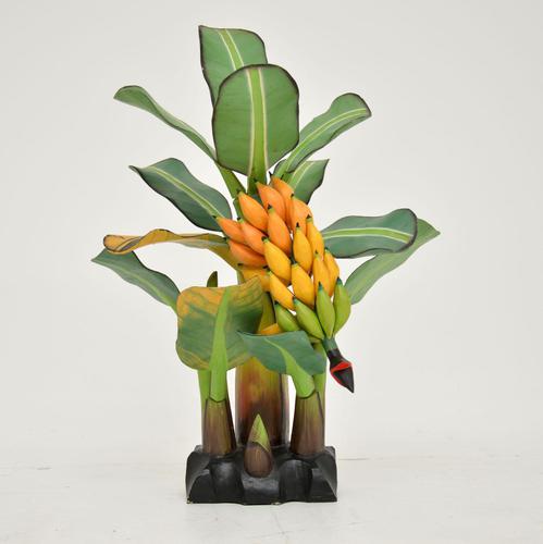 Vintage South Amercian Carved Wood Banana Tree Sculpture (1 of 10) Vintage South Amercian Carved Wood Banana Tree Sculpture (1 of 10)
