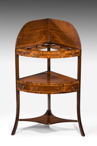 George III Period Mahogany Corner Washstand (1 of 3) George III Period Mahogany Corner Washstand (1 of 3)