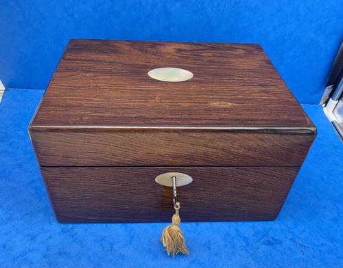 William IV Rosewood Jewellery Box With A Side Drawer (1 of 8)