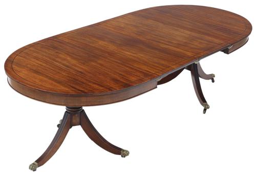 Mahogany Extending Pedestal Dining Table  19th Century (1 of 10)