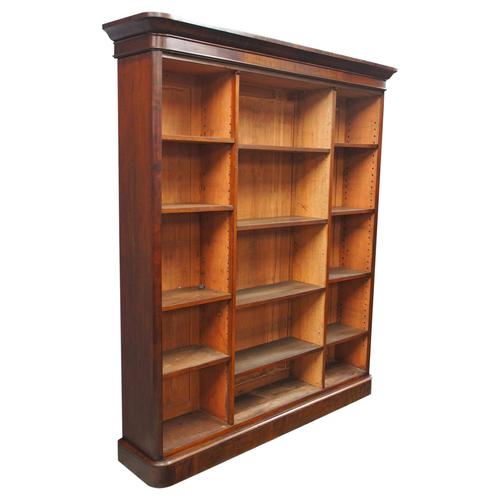 Victorian Mahogany Open Bookcase (1 of 11)