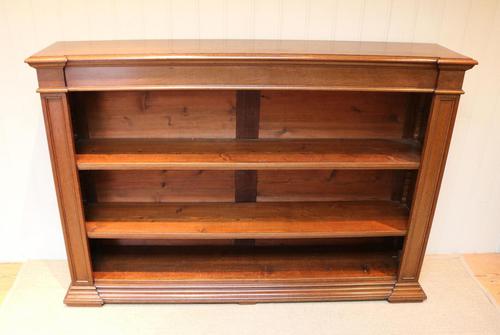 Substantial Oak Open Bookcase (1 of 9)