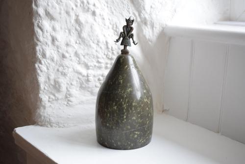 Cornish Serpentine Doorstop with Pixie Finial (1 of 10) Cornish Serpentine Doorstop with Pixie Finial (1 of 10)