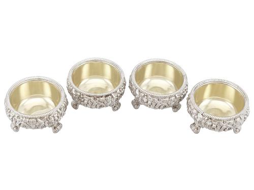Sterling Silver Salts - Antique George III 1818 (1 of 9) Sterling Silver Salts - Antique George III 1818 (1 of 9)