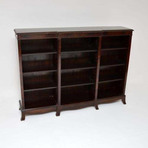 Antique Edwardian Mahogany Open Bookcase (1 of 10) Antique Edwardian Mahogany Open Bookcase (1 of 10)