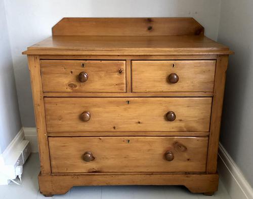 Small Pine Chest of Four Drawers (1 of 8)