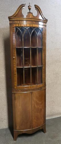 Reproduction Mahogany Corner Cabinet / Corner Cupboard (1 of 8)