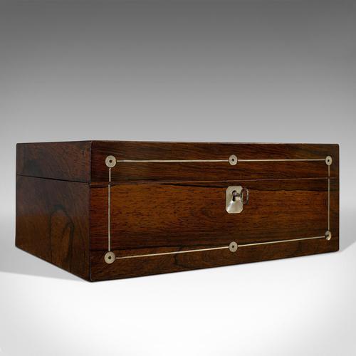 Antique Jewellery Box, English, Rosewood, Mother of Pearl, Sewing, Victorian (1 of 12) Antique Jewellery Box, English, Rosewood, Mother of Pearl, Sewing, Victorian (1 of 12)