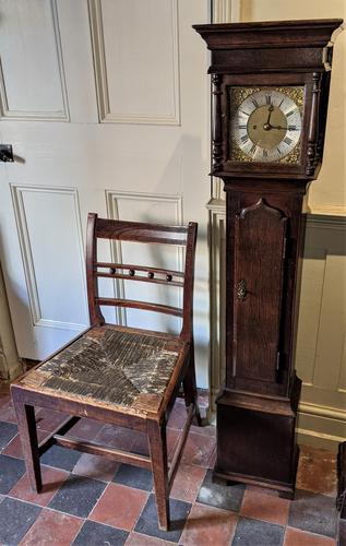 Early 20th Century Oak Granddaughter Clock (1 of 6)