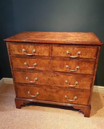 Superb Antique George III Burr Walnut Chest (1 of 6) Superb Antique George III Burr Walnut Chest (1 of 6)