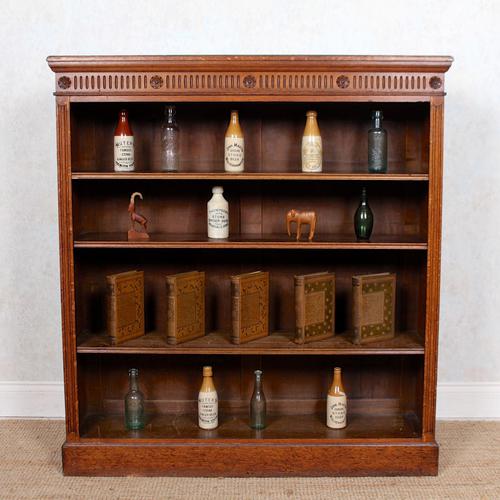 Carved Oak Open Bookcase Edwardian (1 of 14) Carved Oak Open Bookcase Edwardian (1 of 14)