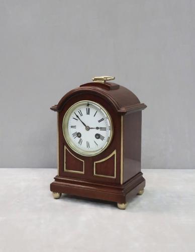 French Belle Epoque Mahogany Mantel Clock by L.P Japy (1 of 8)