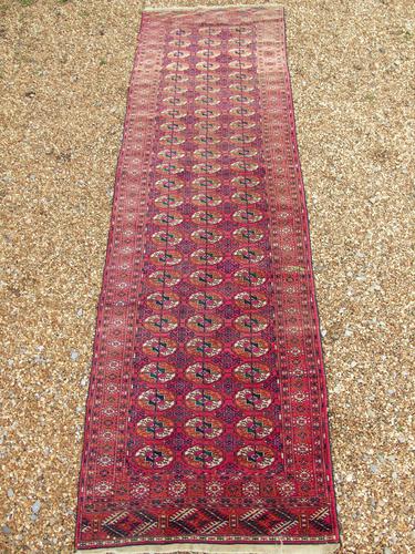 Rare Antique Tekke Turkman Carpet Runner (1 of 6)