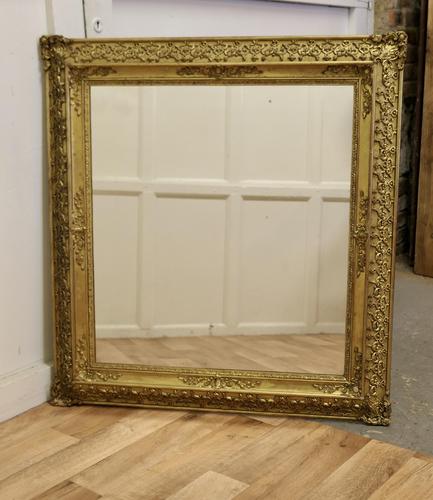 Lovely Square Gilt Rococo Wall Mirror (1 of 7)