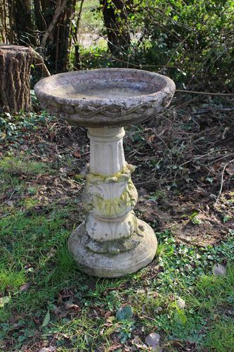 Composition Stone Bird Bath (1 of 4)