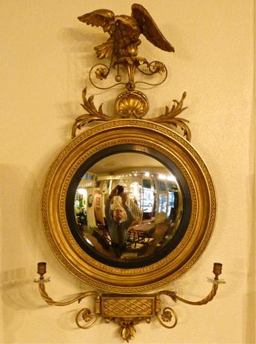 Pretty Regency Convex Mirror (1 of 4)