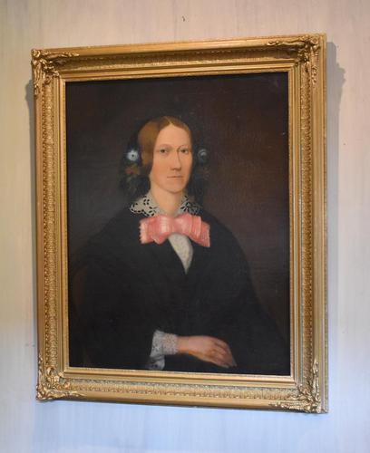 Victorian Naïve Portrait Oil Painting of a Lady (1 of 9) Victorian Naïve Portrait Oil Painting of a Lady (1 of 9)