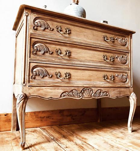 French Antique Style Small Chest of Drawers / Commode (1 of 4)