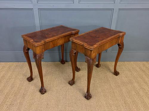 Pair of Burr Walnut Tea Tables (1 of 21)