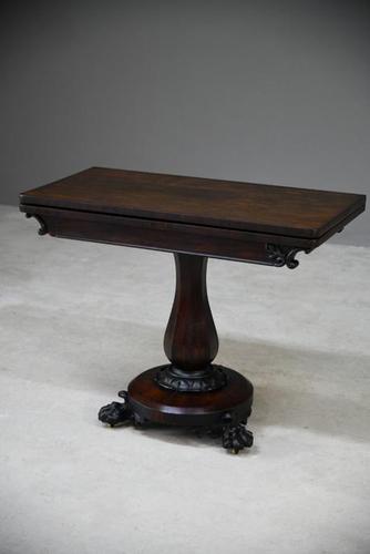 William IV Rosewood Card Table (1 of 12) William IV Rosewood Card Table (1 of 12)