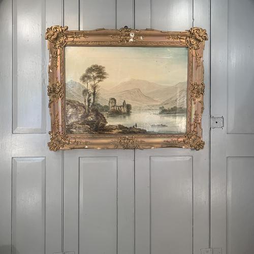 Antique landscape oil painting of Kilchurn Castle ruins Loch Awe signed J Ewbank RSA Edinburgh (1 of 10) Antique landscape oil painting of Kilchurn Castle ruins Loch Awe signed J Ewbank RSA Edinburgh (1 of 10)