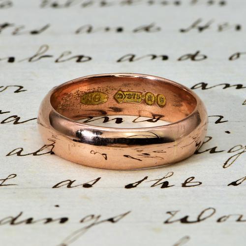 The Antique 1916 Rose Gold Wedding Ring (1 of 1)