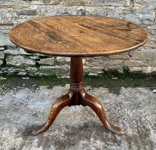 Large Georgian Oak Tilt Top Occasional Table (1 of 21)