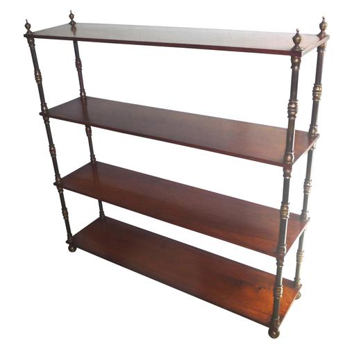 Fine Rosewood Bookshelves with Brass Turnings c.1840 (1 of 2) Fine Rosewood Bookshelves with Brass Turnings c.1840 (1 of 2)